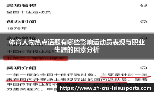体育人物热点话题有哪些影响运动员表现与职业生涯的因素分析